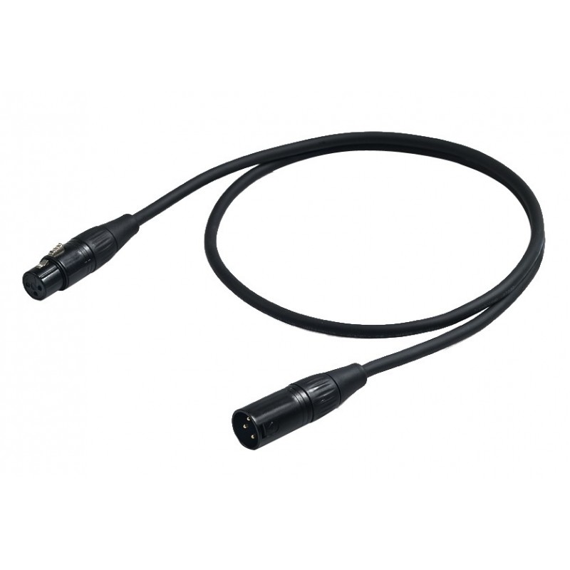 PROEL STAGE CHL500LU3 CHALLENGE Series kabel DMX XLRf 3pin - XLRm 3pin dł. 3m